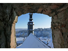 Auf dem Kirchturm von St. Crescentius (Foto: Karl-Franz Thiede)